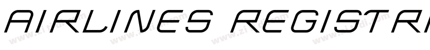 airlines registratio字体转换